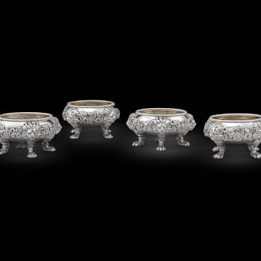 A Set of Four George II Salt Cellars